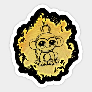 Monkey Sticker